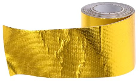 ABOOFAN Ruban Adhésif Isolant Thermique Rouleau De Ruban Doré Pour Systèmes Échappement Et Turbo