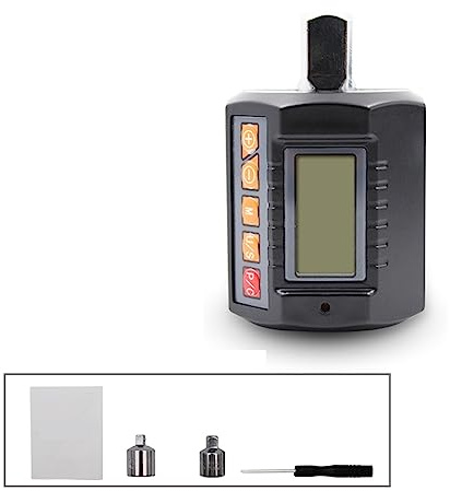 BINGNU Chiave dinamometrica, 1/2 1/4 3/8 coppia regolabile set di 3 pezzi adattatore digitale chiave dinamometrica testa bici riparazione auto bicicletta(ANC-200 grey)