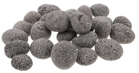 DOITOOL Saunasteine Naturstein 1 kg – Vulkangestein Heizsteine für Trockensauna und Dampfbad, universell für Saunaöfen innen und außen, gleichmäßige Wärmeverteilung