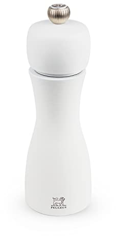 PEUGEOT 24239 Tahiti Salzmühle Holz, 5, 2 x 5, 2 x 15 cm, matt weiß