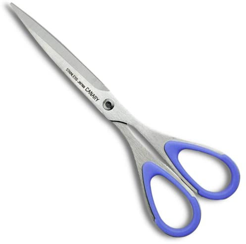 CANARY Adult Scissors for Office, All Metal Japanese Stainless Steel Blade, Multi Purpose Desk Scissors for Paper, Made in Japan