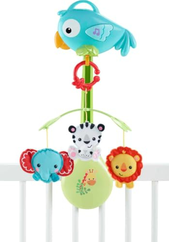 Fisher Price CHR11 3-in-1 Rainforest Mobile, mehrfarbig