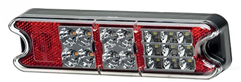 HELLA VALUEFIT Rückleuchte - LED - 24V / 12V - Anbau/geschraubt - ECE - Lichtscheibenfarbe: rot/glasklar - Stecker: offene Kabelenden - links/rechts - Menge: 1 - 2VP 357 021-011
