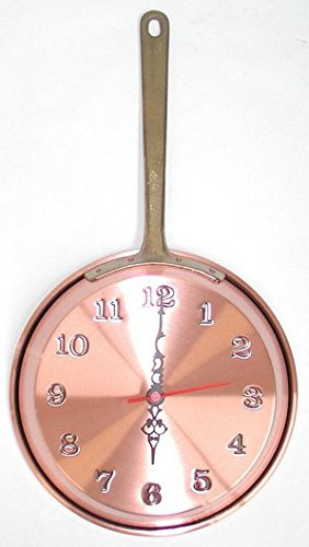 OROLOGIO DA PARETE 'PADELLA GRANDE' Ø 23 IN RAME