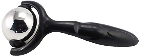 Vinyl Quote Me Roller Massage Ball - Ergonomic Handle Cold Warm Compression Temperature Keeper Stainless Steel Muscle Pain Relief Body Neck Shoulder Back Leg Calf Therapy Ice Heat Hot-Roller Stick