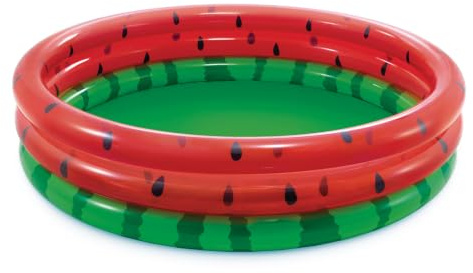 Intex 66-Inch Round Inflatable Outdoor Kids Swimming and Wading Watermelon Pool for Ages 2 and Up