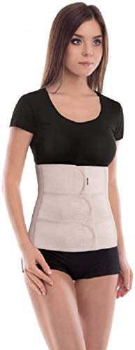 TOROS GROUP MANUFACTURE Ceinture abdominale Bandage de maintien du dos et ventre hauteur 31 cm un grand tour de taille Small Beige 75-85 cm