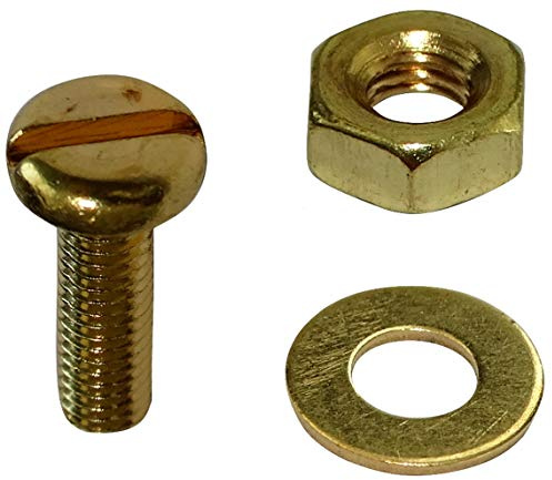 AERZETIX - Juego - Pernos x30 - Tuerca x30 - Arandela x30 - M3 - Latón - C18179A