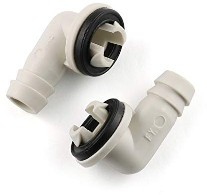 E-outstanding Air Conditioner Drain Connector 2PCS 3/5 Inch AC Drain Hose Elbow Fitting with Rubber Ring for Window AC and Mini Split Units