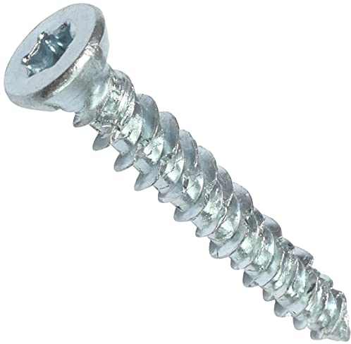 AERZETIX - C48379 - Satz von 100 Schraubanker betonschrauben ankerschrauben direkt für beton Ø7.5x52mm senkkopf konisch - mit abdruck stern T30 - direkte befestigung ohne dübel