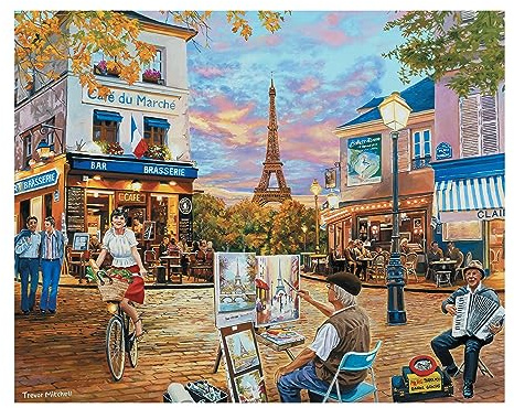Relish 100-teiliges Puzzle „Sonnenuntergang in Paris“ für Demenz | 100-teiliges Großpuzzle für Senioren mit Demenz und Alzheimer. Fördert Gedächtnis, Fokus und kognitive Anregung.