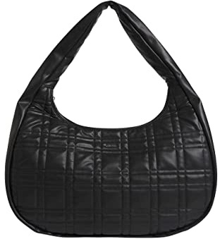 CALVIN KLEIN Shopper Metall-Logo Reißverschluss schwarz