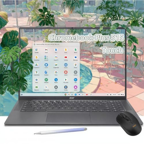 Acer Chromebook Laptop Pantalla táctil 2024-8GB RAM - SSD PCIe de 256 GB - Teclado retroiluminado - Pantalla WUXGA de 14 pulgadas - AMD Ryzen 3-7320C - Google Chrome - HDMI - Mini laptop - Estudiante