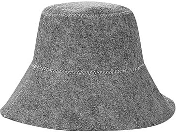 rockible Sauna Filzhut, Haarschutzkappe, Vielseitig Einsetzbar, Durchmesser 15,2 cm, Angenehm zu Tragen, GRAU