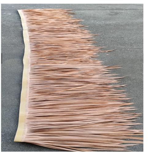 Simulated thatched roof Decoration Artificial Thatch 0.5X1m Roof thatched Tile Decoration Plastic thatch Simulation Rice Straw Pavilion Scenic Area Decoration (Color : Light Yellow, Size : 0.5x3m)