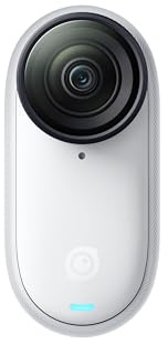 Cámara Individual Insta360 GO 3S (sin Action Pod/ni Cargador Incluido) - 64 GB en Blanco, Cámara portátil en 4K para vlogging con estabilización, Resistente al Agua, con Apple Find My