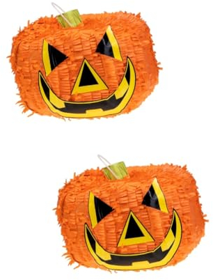 ifundom 2stücke Faltbare Halloween Piñata Lustiges Partyspielzeug Für Junge Mädchen Kürbis Dekoration Für Halloweenfeiern Selbst Befüllbar Und Dekorativ Für Kindergeburtstage Und