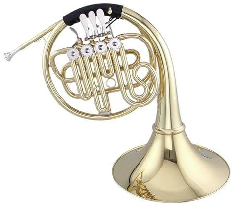 Blasinstrumente Aus Messing Waldhorn Mit 4 Rotierenden Ventilkolben B-Ton Einzelhorn