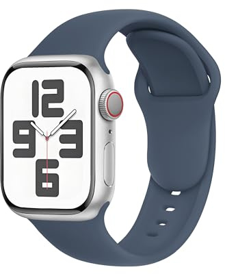 C1 pour Bracelet Apple Watch Ultra 2/Ultra/SE/Series11 10 9 8 7 6 5 4 3(49mm 46mm 45mm 44mm 42mm 41mm 40mm 38mm) Sport,Femme-Style Original&Compatibilité Universelle，Bleu Abysse