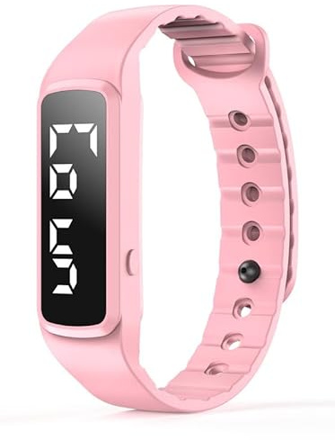 findtime Schrittzähler Armband Herren Digital Uhr Armband Fitnessuhr ohne app und Handy Schrittzähler Uhr Damen Digitale Armbanduhr Damen Messung des Schrittes, Kalorienverbrauchs und der Distanz