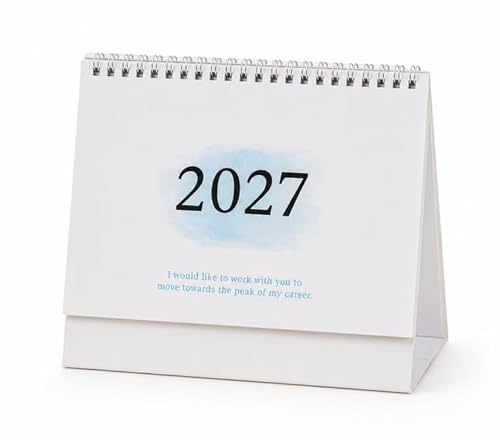 Tischkalender 2026/2027,Tischkalender Homeoffice 2026-2027,(Blau)