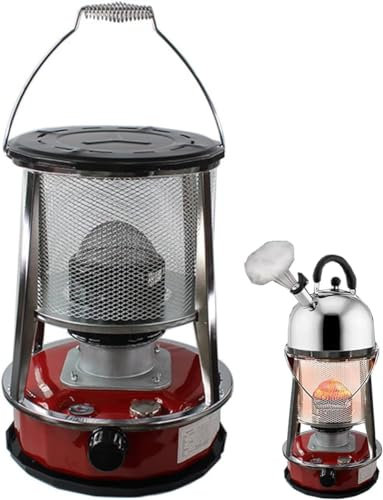 BomDog Calentador de Queroseno Portátil,Quemador de Queroseno,4.6L Calentador de Queroseno para Interior,Estufa de Camping,Calentador de Convección Multifuncional