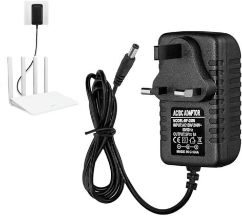 5V 1A Charger,5V Power Supply 5.5mm X 2.1mm,AC Adapter 100-240v 50 60hz,DC 5 V 1A Power Supply,AC to DC 5-V 1-A Power Source for Speakers Router Security Cameras LED Strips