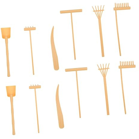 UTHCLO 2 Sets Zen Garden Rakes Sand Tray Tools Small Lightweight Crafts Accessories for Ash Raking Potted Plant Decoration and Relaxation Therapy