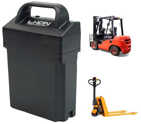 HJGHY with Light,24V 20AH, Batterie pour Chariot élévateur 24 Volts 24V 20Ah, Batterie Lithium Fer Phosphate (LiFePO4) pour transpalette électrique de 0 à 500 W, modèle MT15C/MT12.