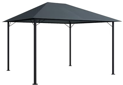 QUICK STAR Metall Garten Pavillon Nizza 3x4m Antik Partyzelt Grau
