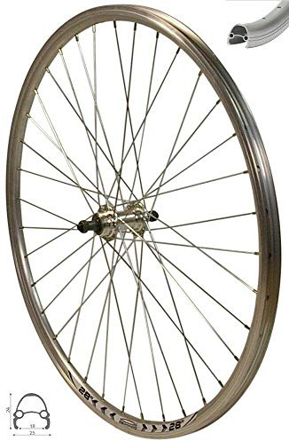 Redondo 28 Zoll Hinterrad Laufrad Hohlkammer V-Profil Felge QR Silber