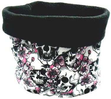 Hundeloop, Hundeschal, Baumwolljersey u. Fleece,Größe M bis 45 cm Kopfumfang