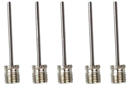 CLENEA 5 Teile/los Sport Ball Aufblasen Pumpe Nadel for Fußball Basketball Fußball Aufblasbare Luft Ventil Adapter Edelstahl