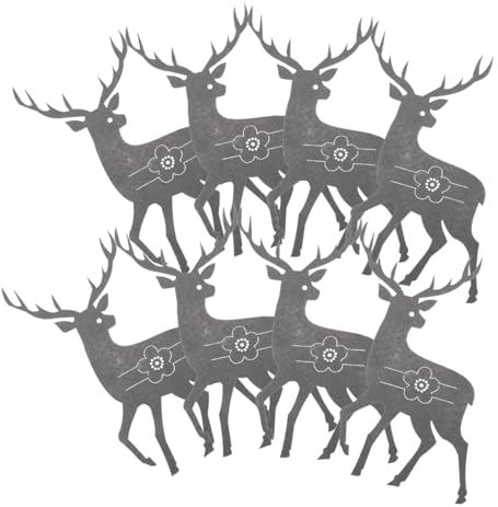 Ciieeo 16 Pièces Ensemble De Couverts D'argenterie Décoration De Table à Manger De Noël Porte-argenterie pour La Fête Poche à Couverts De Noël Porte-argenterie pour Enfants Feutrine