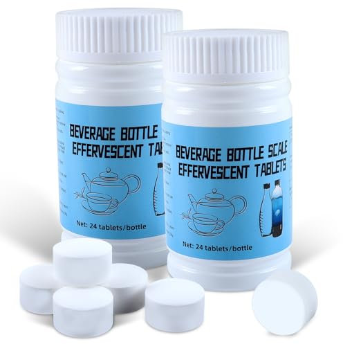 48 Pastillas de Limpieza,Tabletas para Botellas,Hervidores,Tazas de Café y Termos(48x4g)