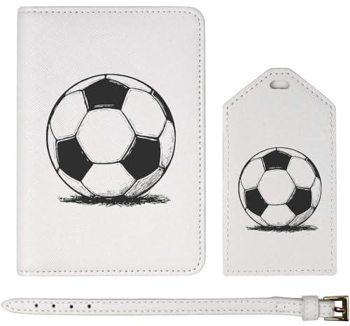 Azeeda 'Fußball' Passhülle & Gepäckanhänger (PA00032476)