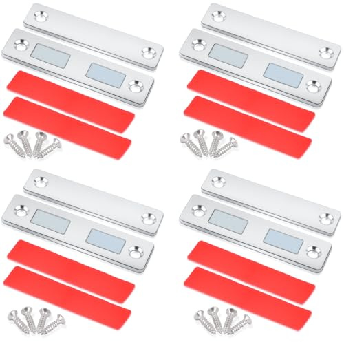 Magnetschnäpper Stark, Groß Doppelmagnet Tür Magnete für Schranktüren, Ultra Dünn Magnete für Schranktüren Türmagnet Magnetverschluss Schrank Schrankmagnete Selbstklebend Türschließer Möbelmagnete