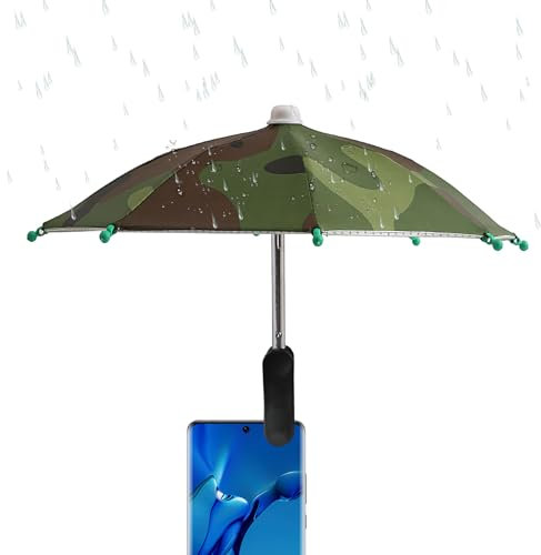 xowwyue Cell Phone Umbrella Adjustable Phone Umbrella Sun Shade With Clip, Multifunctional Sun Hood For Movies, TV, Camping, And Outdoors 19 Cm