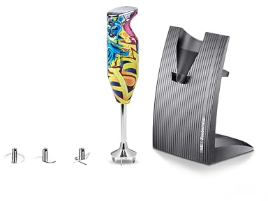 ESGE-Zauberstab 91003 Design Edition Pop-Art – Stabmixer, Pürierstab, elektrischer AC-Motor, 2-stufig, 17.000 U/min