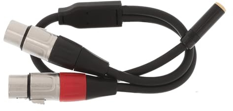 Gatuida de Cable de Audio Diseño Doble Blindaje Xlr Macho a Hembra Adaptador Divisor para Micrófonos y Equipos de Grabación en Transmisión y Estudio