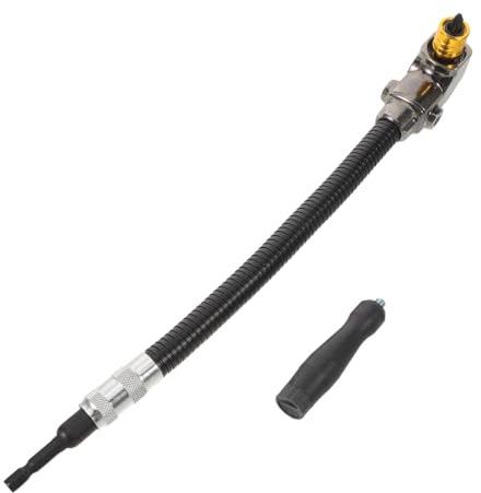 Gadpiparty Right Angle Electric Drill Chuck Adapter 90-Degree Corner Bit Extension Rod with L Wrench, Electric Woodworking Drill Attachment for Tight Spaces and Corner Drilling