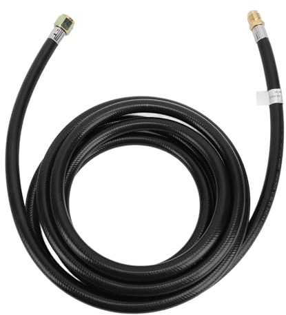 Keenso 12FT RV Extension Hose, 3 8 Inch Female Male Flare Fitting Rubber Gas Hose for Grill Heater Cooker, with High Pressure Elastic Material for Outdoor Gas Appliances
