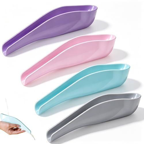 4 Stück Tragbare Urinella für Frauen, Wiederverwendbare Pinkelhilfe für Frauen Notfall Urinal Fürs Auto zum Outdoor Camping Reisen Wandern (Grau, Rose, Blau, Lila)