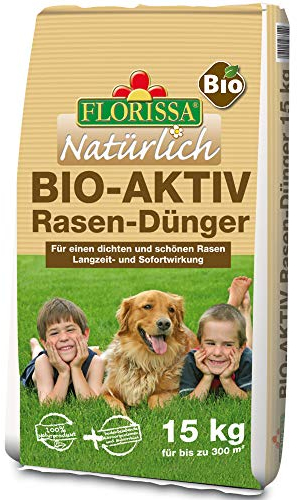 Florissa Natürlich Engrais pour gazon BIO-AKTIV - Marron