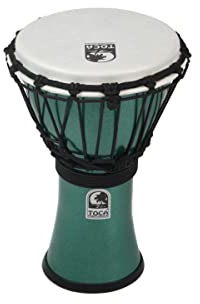TOCA TFCDJ-7MG 7-Inch Freestyle Colorsound Djembe - Metallic Green