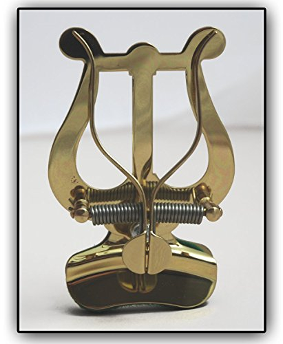 Marschgabel für Trompete/Kornett/Flügelhorn (zur Befestigung am Becher, messing, lackiert)