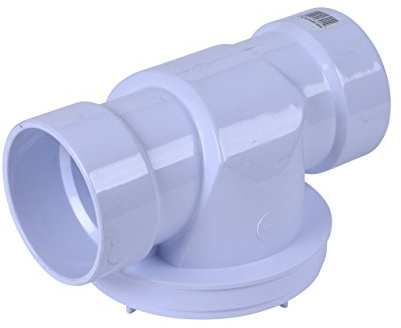 Oatey 43904 PVC Backwater Valve, White, 4 Inch