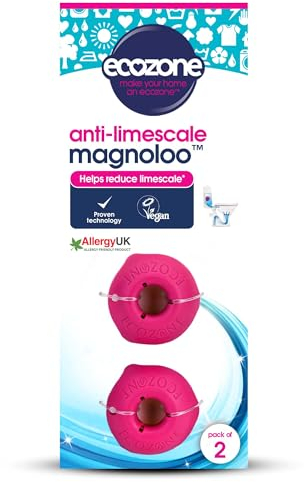 Ecozone Magnoloo In Cistern Anti-Limescale Treatment For Toilets | Helps Prevent Limescale Up To 5 Years| Bleach Free & Non-Toxic, Pack of 2