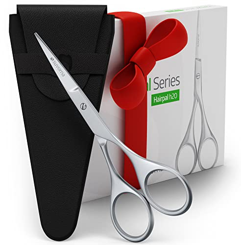 Suvorna 4.5 Beard & Moustache Scissors for Men | Precision Trimming Scissors for Facial Hair, Nose Hair & Beard Grooming