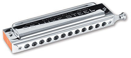 C·A·SEYDEL & Söhne DE LUXE STEEL Solo Mundharmonika 54480 in D